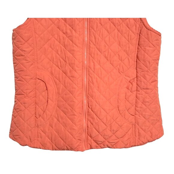 Womens Northcrest Classic Quilted Coral Vest XL Full-Zip Lightweight Sleeveless - Picture 6 of 8
